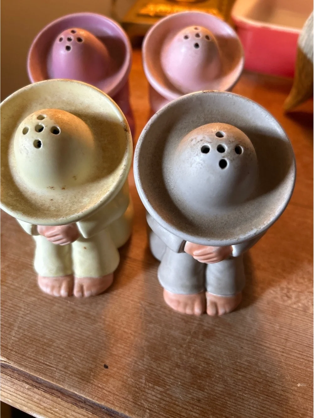 Vintage Sigma Taste Setter Ceramic Salt and Pepper Shakers Set